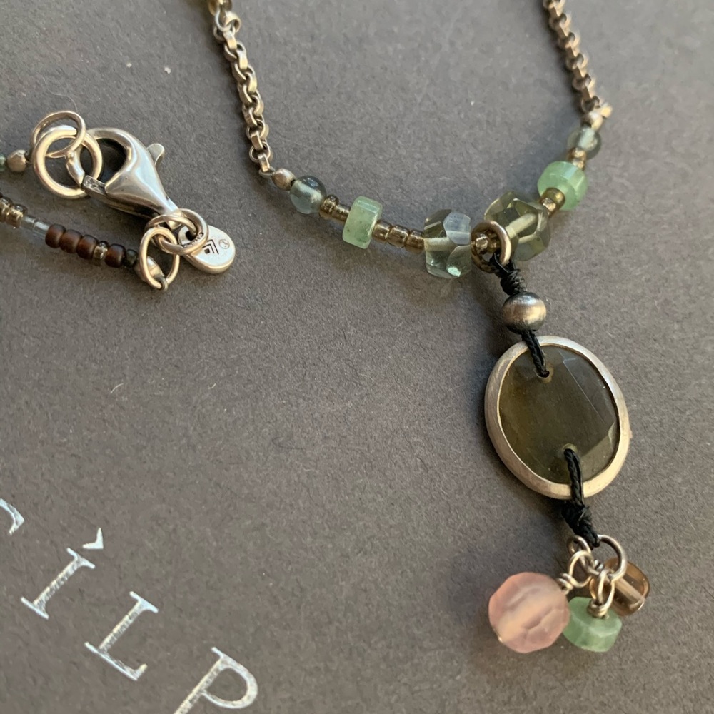 SILPADA Pink Chalcedony and Sterling Necklace